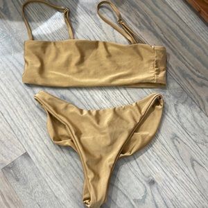 Matching Gold Bikini Set from ALT